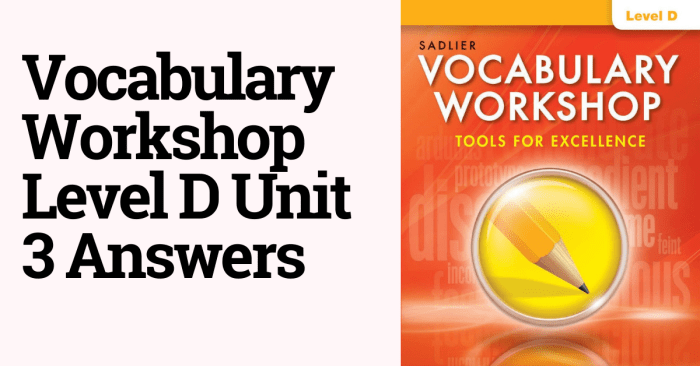 Vocabulary workshop unit 3 answers level b