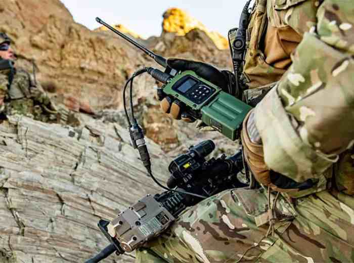 Tactical hand-held radio transceivers cell phones