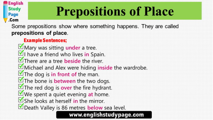 Which sentences contain prepositions check all that apply