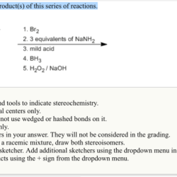 Draw the final product of this series of reactions.